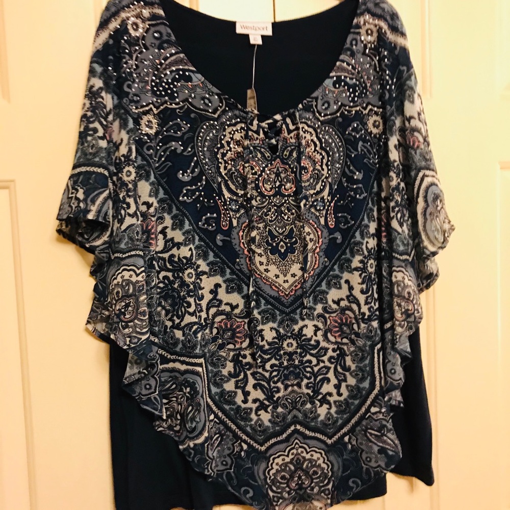 Brand New Poncho Top